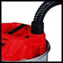 Einhell TE-AV 18/15 Li C-Solo, 15 L, Black, Grey, Red, 1.2 m, 3.6 cm, Aluminium, 4 wheel(s)