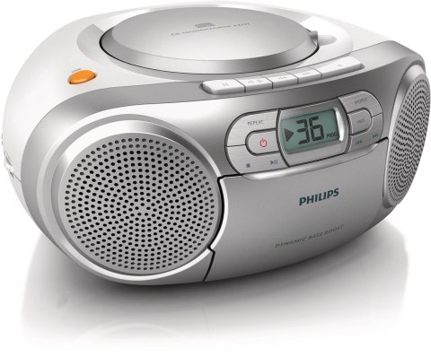 Philips AZ127 - boombox - CD, Kaseta magnetofonowa Philips AZ127 - boombox - CD, Kaseta magnetofonowa