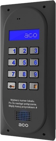 ACO CDNP6ACCS ST CENTRALA DOMOFONOWA grzałka LCD. RFID SLAVE