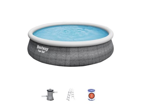 Bestway 57372, 12362 L, Inflatable pool, Adult & Child, Ladder, Grey, 38.8 kg Bestway 57372, 12362 L, Inflatable pool, Adult & Child, Ladder, Grey, 38.8 kg