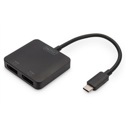 Hub/Koncentrator 2-portowy USB Typ C/2x DisplayPort 4K/60Hz HDR HDCP 2.2 MST Hub/Koncentrator 2-portowy USB Typ C/2x DisplayPort 4K/60Hz HDR HDCP 2.2 MST