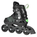 Łyżworolki NILS Extreme NH11912 A 2w1 czarno-zielone rozm. S (31-34) z wymienną płozą hokejową