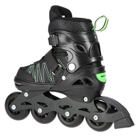 Łyżworolki NILS Extreme NH11912 A 2w1 czarno-zielone rozm. S (31-34) z wymienną płozą hokejową Łyżworolki NILS Extreme NH11912 A 2w1 czarno-zielone rozm. S (31-34) z wymienną płozą hokejową