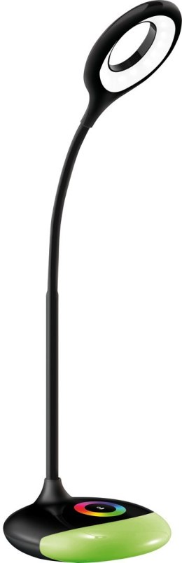 Nowoczesna lampka na biurko wielokolorowa RGB LED Activejet ORION RGB czarna z funkcją oświetlenia nocnego