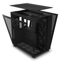 Wieża midi-tower NZXT H9 Flow - Czarny