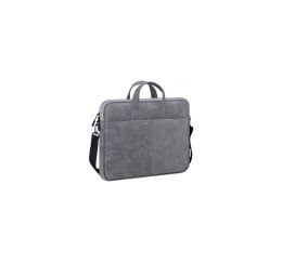 DEFENDER TORBA SOLID LEATHER SZARA 15,6