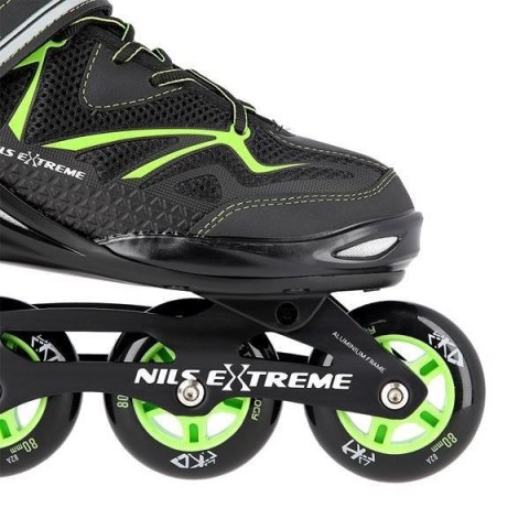 Łyżworolki NILS Extreme NA9022 czarno-zielone rozm. 41 Łyżworolki NILS Extreme NA9022 czarno-zielone rozm. 41