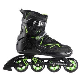 Łyżworolki NILS Extreme NA9022 czarno-zielone rozm. 42