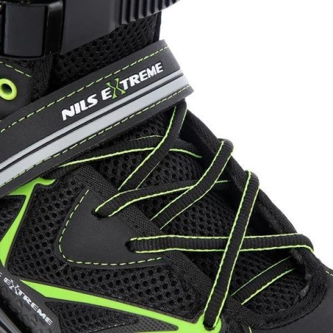 Łyżworolki NILS Extreme NA9022 czarno-zielone rozm. 42 Łyżworolki NILS Extreme NA9022 czarno-zielone rozm. 42