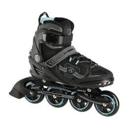 Łyżworolki NILS Extreme NA9157 czarno-miętowe rozm. 38