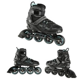 Łyżworolki NILS Extreme NA9157 czarno-miętowe rozm. 42