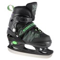 Łyżworolki NILS Extreme NH11912 A 2w1 czarno-zielone rozm. S (31-34) z wymienną płozą hokejową