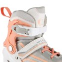 Łyżworolki NILS Extreme NH18190 2w1 biało-różowe rozm. S (29-33) z wymienną płozą hokejową