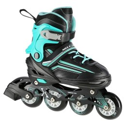 Łyżworolki NILS Extreme NH18190 2w1 czarno-niebieskie rozm. L (39-43) z wymienną płozą hokejową