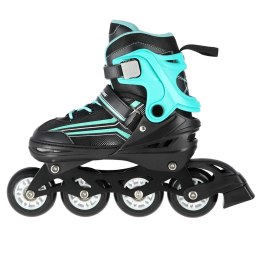 Łyżworolki NILS Extreme NH18190 2w1 czarno-niebieskie rozm. L (39-43) z wymienną płozą hokejową