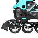 Łyżworolki NILS Extreme NH18190 2w1 czarno-niebieskie rozm. M (34-38) z wymienną płozą hokejową