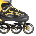 Łyżworolki NILS Extreme NH18190 2w1 czarno-pomarańczowe rozm. L (39-43) z wymienną płozą hokejową