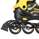 Łyżworolki NILS Extreme NH18190 2w1 czarno-pomarańczowe rozm. S (29-33) z wymienną płozą hokejową