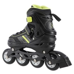 Łyżworolki NILS Extreme NH18191 2w1 czarno-limonkowe rozm. M (38-38) z wymienną płozą hokejową