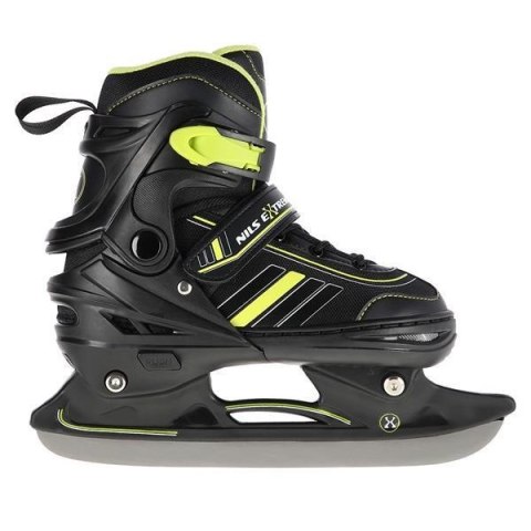 Łyżworolki NILS Extreme NH18191 2w1 czarno-limonkowe rozm. M (38-38) z wymienną płozą hokejową Łyżworolki NILS Extreme NH18191 2w1 czarno-limonkowe rozm. M (38-38) z wymienną płozą hokejową