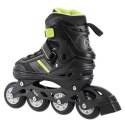 Łyżworolki NILS Extreme NH18191 2w1 czarno-limonkowe rozm. S (29-33) z wymienną płozą hokejową