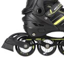Łyżworolki NILS Extreme NH18191 2w1 czarno-limonkowe rozm. S (29-33) z wymienną płozą hokejową