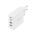 Ładowarka sieciowa uniwersalna zasilacz 4 porty 2xUSB-C 2x USB-A PD 3.0 100W biała