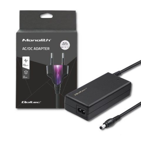 Qoltec Zasilacz desktopowy 84W | 12V | 7A | 5.5*2.5 | +kabel zasilający Qoltec Zasilacz desktopowy 84W | 12V | 7A | 5.5*2.5 | +kabel zasilający