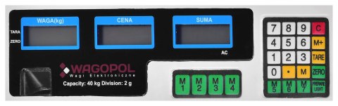 Waga elektroniczna WAGI TARCZYN NWW-201 40kg Waga elektroniczna WAGI TARCZYN NWW-201 40kg