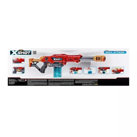 ZURU X-SHOT ExcelMaxAttack wyrzutnia24s 3694 40220 ZURU X-SHOT ExcelMaxAttack wyrzutnia24s 3694 40220