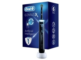 Oral-B Genius X , Adult, Oscillating toothbrush, Daily care, Gum care, Sensitive, Whitening, Black, 2 min, Black