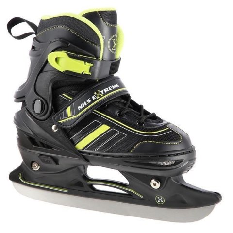 Łyżworolki NILS Extreme NH18191 2w1 czarno-limonkowe rozm. L (39-43) z wymienną płozą hokejową Łyżworolki NILS Extreme NH18191 2w1 czarno-limonkowe rozm. L (39-43) z wymienną płozą hokejową
