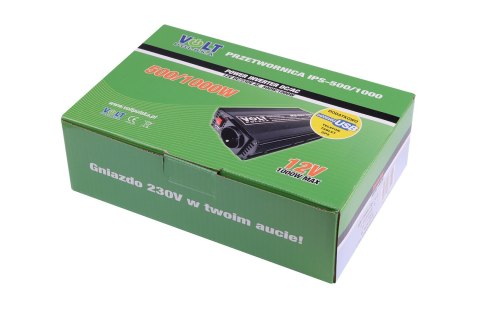 VOLT PRZETWORNICA VOLT POLSKA IPS-500/1000 12V/230V 500/1000 W VOLT PRZETWORNICA VOLT POLSKA IPS-500/1000 12V/230V 500/1000 W