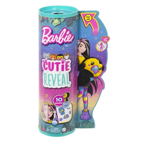 Lalka Barbie Cutie Reveal Dżungla Tukan HKR00 MATTEL Lalka Barbie Cutie Reveal Dżungla Tukan HKR00 MATTEL