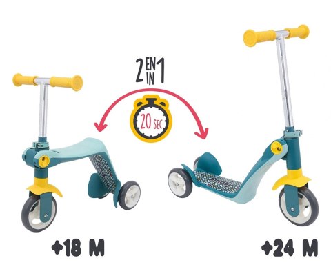 Hulajnoga dla dzieci 2w1 750612 SMOBY Hulajnoga dla dzieci 2w1 750612 SMOBY