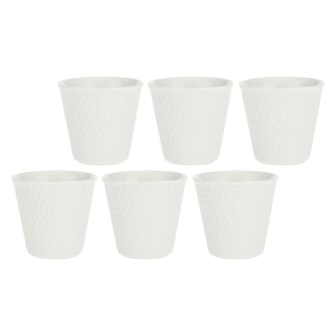 Zestaw 6 kubków Aperegina - Biały, 75 ml Zestaw 6 kubków Aperegina - Biały, 75 ml