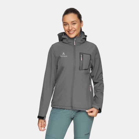 Kurtka damska Softshell Alpinus Bergamo grafit BR18186 Kurtka damska Softshell Alpinus Bergamo grafit BR18186