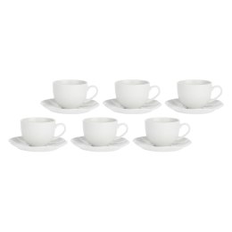 Zestaw 6 filiżanek do herbaty ze spodkiem Villadeifiori - Biały, 200 ml