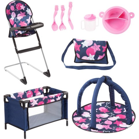 Bayer Łóżeczko przenośne - zestaw 9w1 TRAVEL SET 61769AB Bayer Łóżeczko przenośne - zestaw 9w1 TRAVEL SET 61769AB