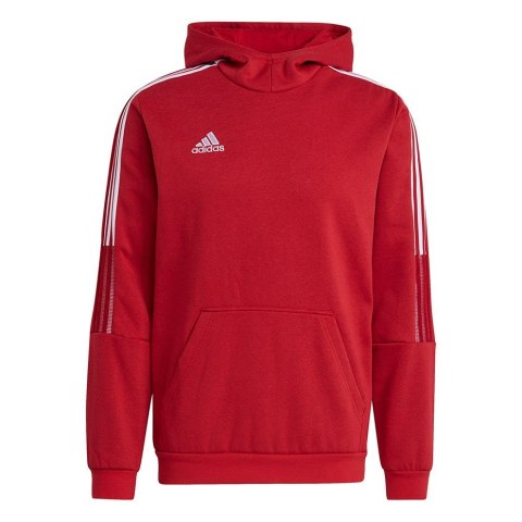 Bluza męska adidas Tiro 21 Sweat Hoody czerwona GM7353 Bluza męska adidas Tiro 21 Sweat Hoody czerwona GM7353