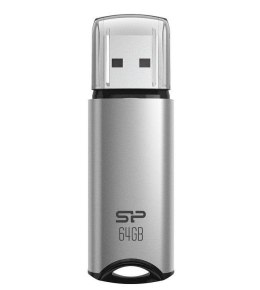 Pendrive Silicon Power Marvel M02 64GB USB 3.2 kolor srebrny ALU (SP064GBUF3M02V1S)