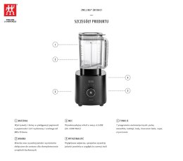 Blender wysokowydajny Pro Zwilling Enfinigy - Czarny