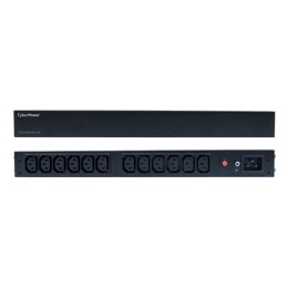 CyberPower PDU20BHVIEC12R rozdzielacz zasilania PDU 12 x gniazdo sieciowe 1U Czarny