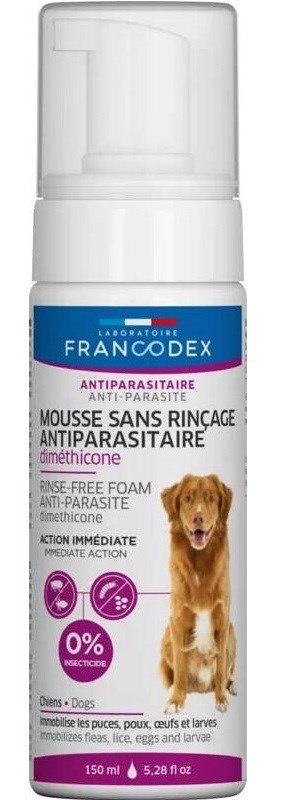 FRANCODEX Pianka z dimetykonem dla psów 150 ml FRANCODEX Pianka z dimetykonem dla psów 150 ml