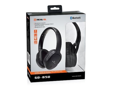 Słuchawki Bluetooth REAL-EL GD-850 Słuchawki Bluetooth REAL-EL GD-850