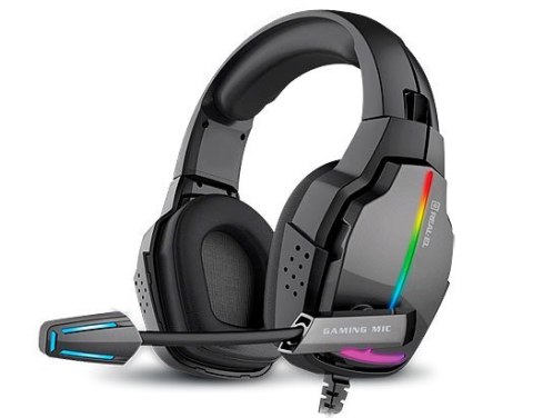 Słuchawki gamingowe REAL-EL GDX-7780 SURROUND 7.1 (black, RGB, z wbudowanym mikrofonem) Słuchawki gamingowe REAL-EL GDX-7780 SURROUND 7.1 (black, RGB, z wbudowanym mikrofonem)