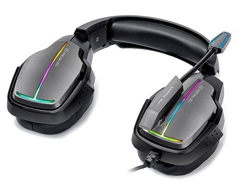 Słuchawki gamingowe REAL-EL GDX-7780 SURROUND 7.1 (black, RGB, z wbudowanym mikrofonem) Słuchawki gamingowe REAL-EL GDX-7780 SURROUND 7.1 (black, RGB, z wbudowanym mikrofonem)