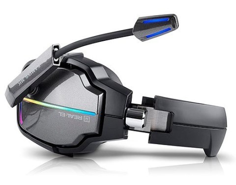 Słuchawki gamingowe REAL-EL GDX-7780 SURROUND 7.1 (black, RGB, z wbudowanym mikrofonem) Słuchawki gamingowe REAL-EL GDX-7780 SURROUND 7.1 (black, RGB, z wbudowanym mikrofonem)