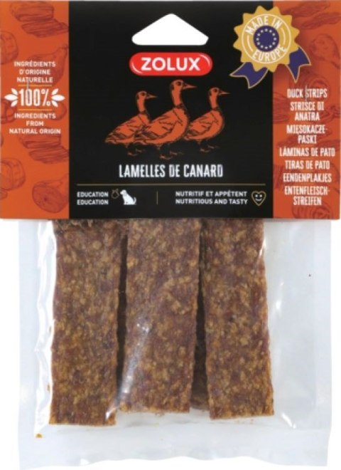 ZOLUX Przysmak naturalny dla psa Paski kaczka 100g ZOLUX Przysmak naturalny dla psa Paski kaczka 100g