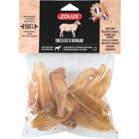 ZOLUX Przysmak naturalny dla psa Uszy jagnięce 100g ZOLUX Przysmak naturalny dla psa Uszy jagnięce 100g